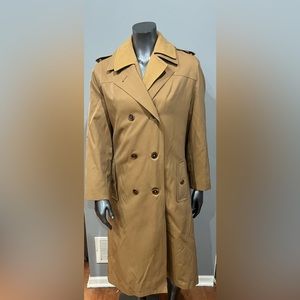 Vintage MISTY HARBOR Tan "Any Weather" Insulated Full Length Trench Coat
